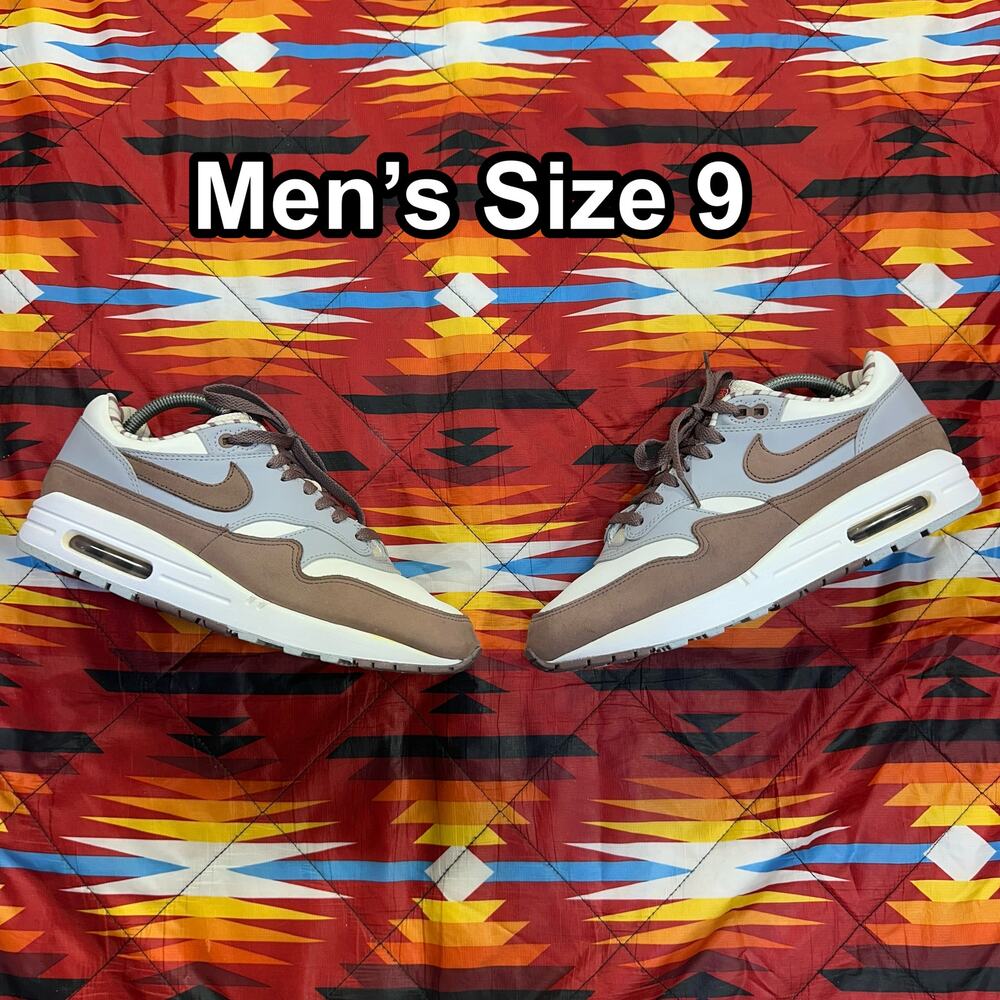 Nike Air Max 1 Premium Shima Shima Summit White Brown FB8916-100 Men’s Size 9